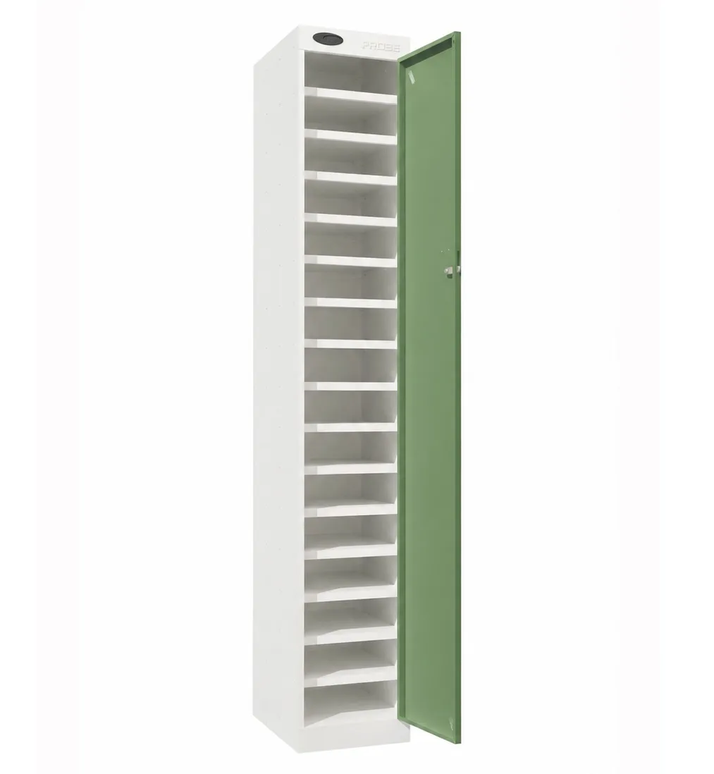 Probe Metric One Door Sixteen Compartments Tablet Storage Locker
